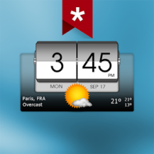 3D flip clock & weather (ad-free) 3D flip clock & weather (ad-free)